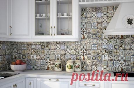 Кухонные фартуки из керамической плитки
