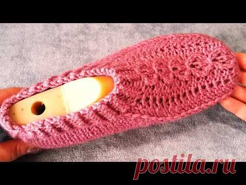 Следки двумя спицами без швов/ Уютные /Теплые /Комнатные