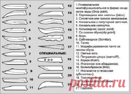 Анатомия ножа: клинок и рукоятка