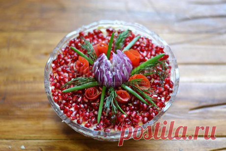 Сала с курицей и гранатом. Рецепт с пошаговыми фото