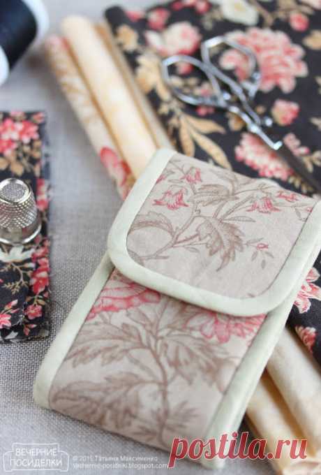 Вечерние посиделки: Как сшить швейный органайзер / Tiny sewing kit tutorial