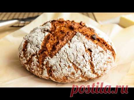 НАСТОЯЩИЙ хлеб БЕЗ ДРОЖЖЕЙ🍴Самый Быстрый и Простой рецепт Хлеба в Духовке!