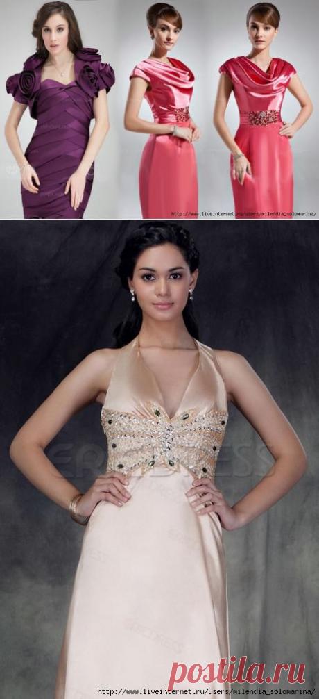 Подборка идей элегантных вечерних платьев (для юбилеев или пошива ночнушек)