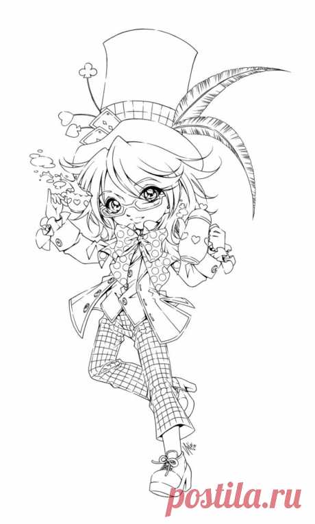 the mad hatter... this is commissioned to me by she wanted me to draw her daughter as the mad hatter... actually i have posted this before (for like a few minutes) when i suddenly realized that there is a huge flaw ...