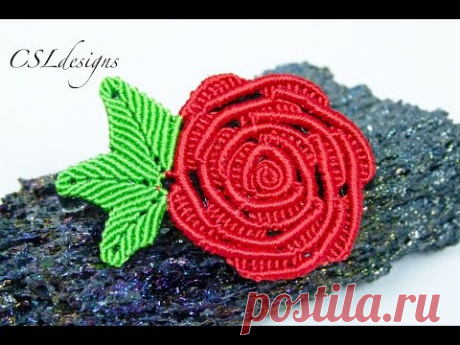 Micro macrame rose | Valentines