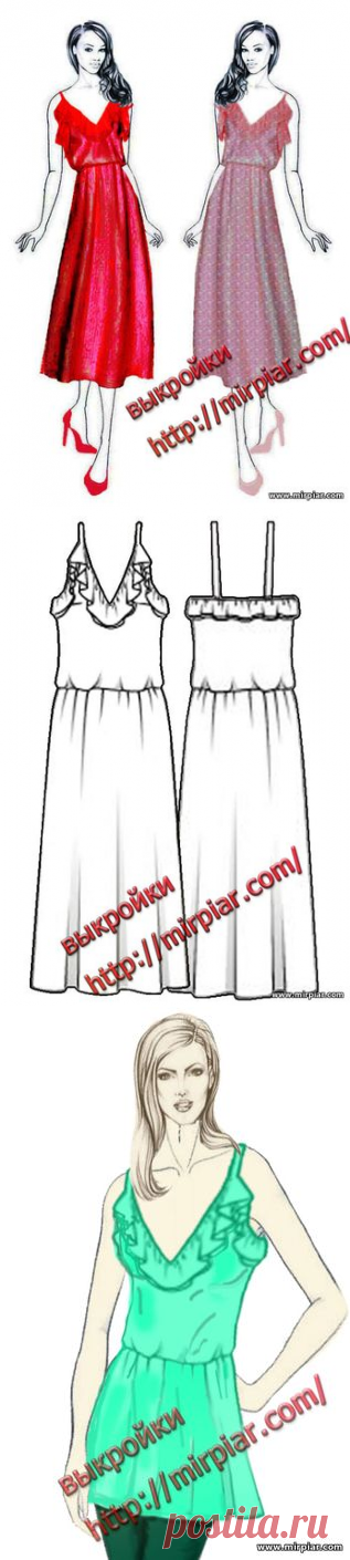 free pattern, ПЛАТЬЯ, платье, dresses, сарафан, мода, pattern sewing, выкройки платьев, платье с воланом, выкройки скачать, выкройка, шитье, выкройки бесплатно, готовые выкройки