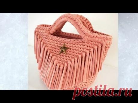 شنطه كروشيه ف منتهى الجمال للمبتدأين .how to make crochet bag