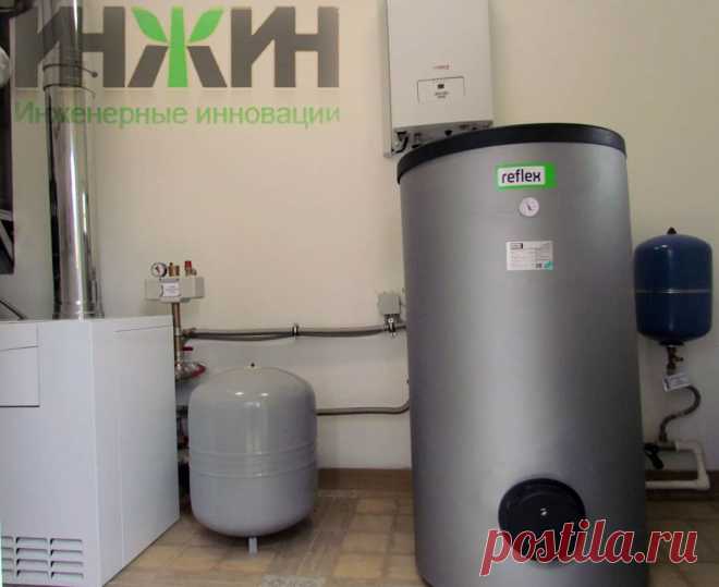 Монтаж расширительного бака и бойлера Reflex в котельной, фото 197