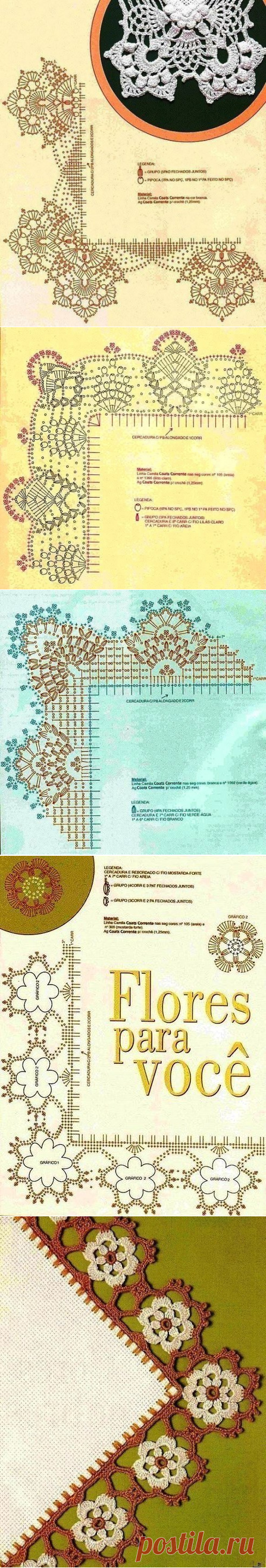Обвязка края: схемы — Сделай сам, идеи для творчества - DIY Ideas