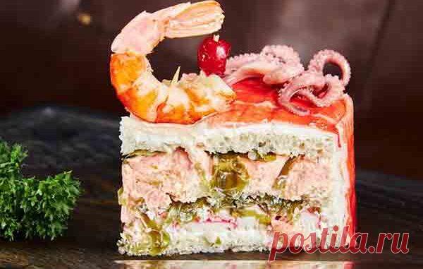 Рыбный торт | Кулинарные рецепты 