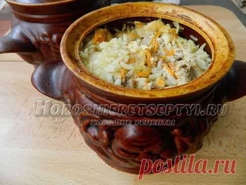 Рис в горшочках с курицей