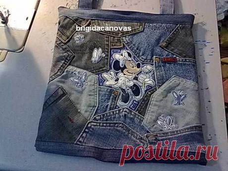 как сшить сумочку из джинсовой ткани - Сумки