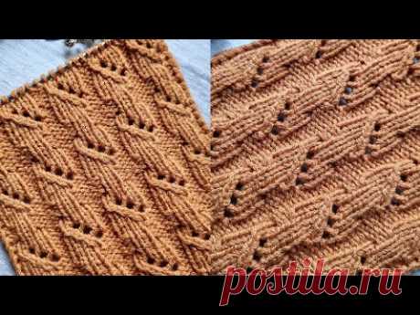 Новинка на ценителей эффектных узоров 🧶❤️knitting pattern.