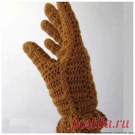 ​Перчатки крючком