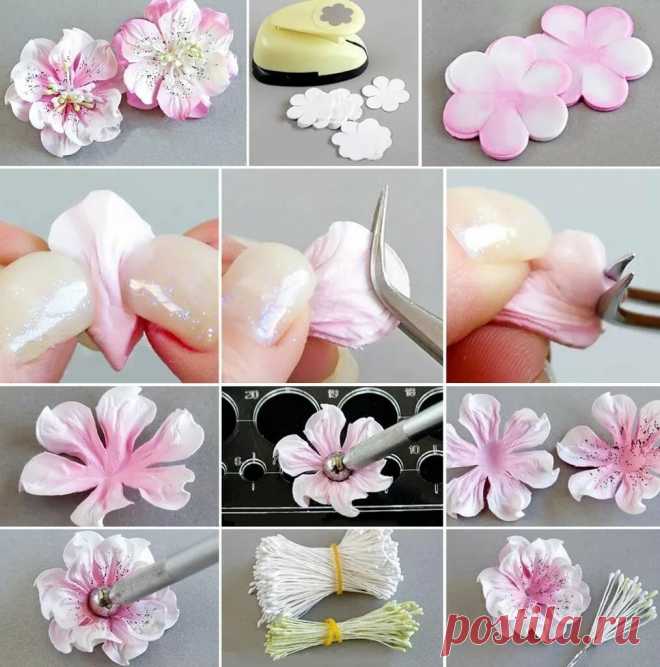 Цветы из фоамирана — DIYIdeas