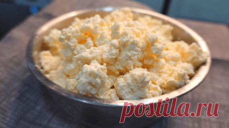 Домашний творог без кислинки ( на сметане ) — Домашняя кулинария