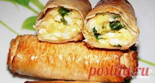 Лаваш с яйцом и зеленью - пошаговый рецепт с фото на Повар.ру