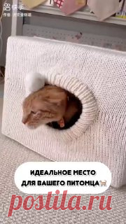 Идеальный домик для вашего питомца! Единственный нормальный лайфхак  😁  #вязание  • #кот  салфетка крючком схема