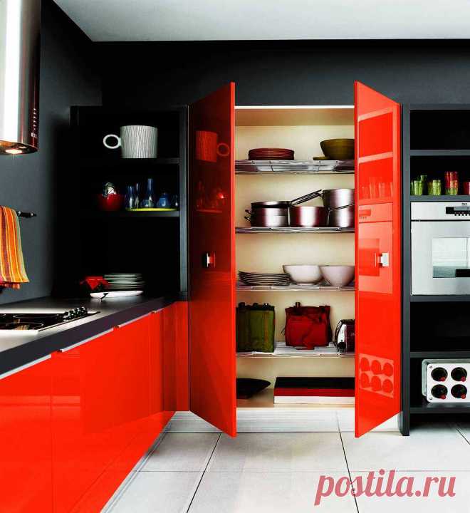 28-red-and-black-kitchen.jpg (1100×1200)