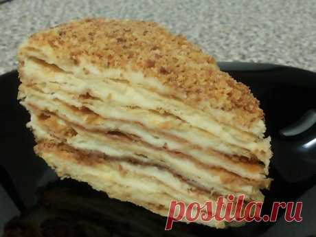 Оригинальный торт Наполеон на пиве. Невероятно нежное и хрустящее тесто, тающее во рту!