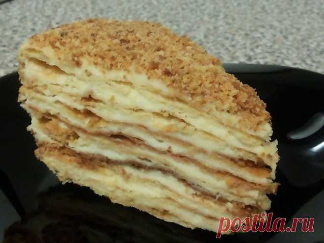Оригинальный торт Наполеон на пиве. Невероятно нежное и хрустящее тесто, тающее во рту!