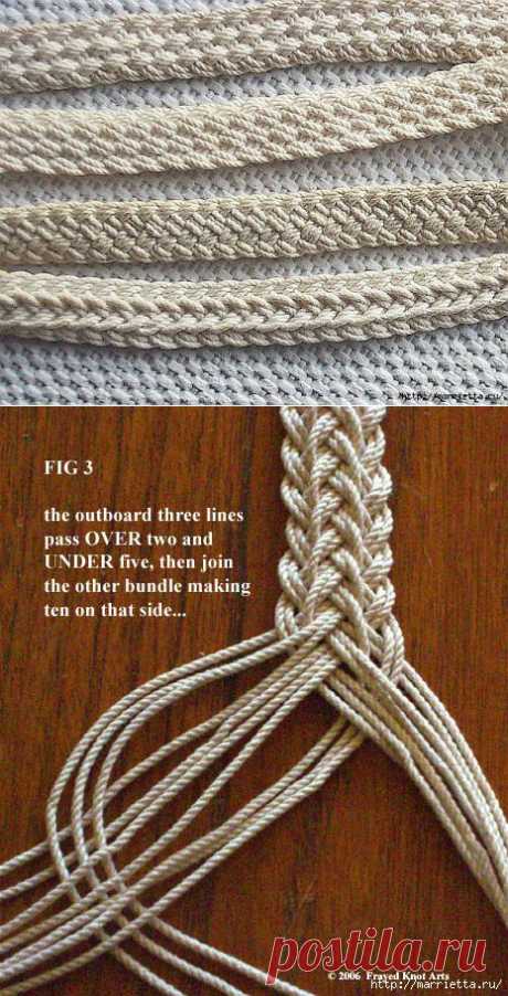 Плетение сложной косички.
