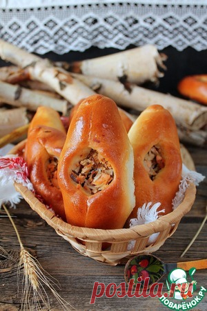 Рыбный расстегай с рисом - кулинарный рецепт