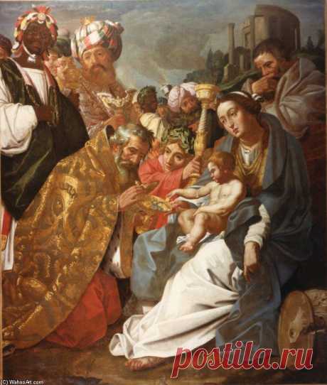 &quot;Поклонение волхвов&quot; по Abraham Janssens (1573-1632, Belgium)