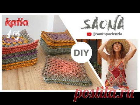Reto 2023 Katia & Santa Pazienzia ☀️ Cómo hacer el granny square del vestido Saona