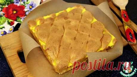 Пирог с клубникой и заварным кремом Кулинарный рецепт