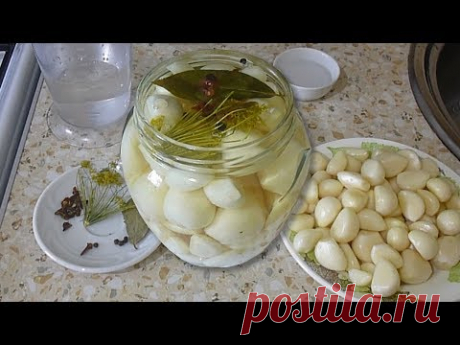 Маринованный чеснок Заготовка на зиму