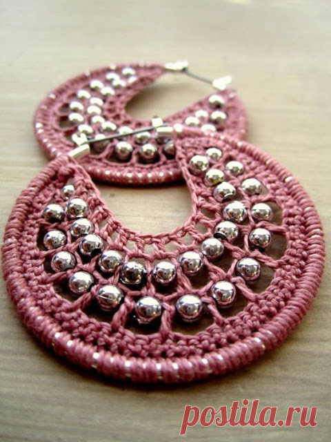 Prácticas Ideas para el Hogar...: Pendientes en Crochet paso a paso