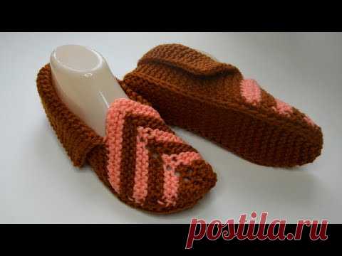 Интересная модель следков на двух спицах / вязание спицами