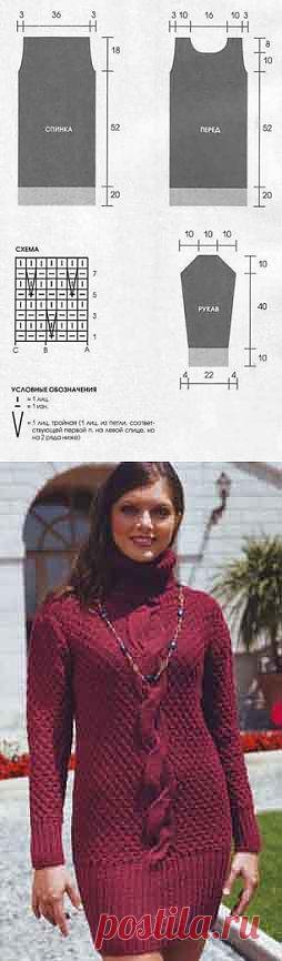 Вязание платья спицами &raquo; Женский интернет журнал