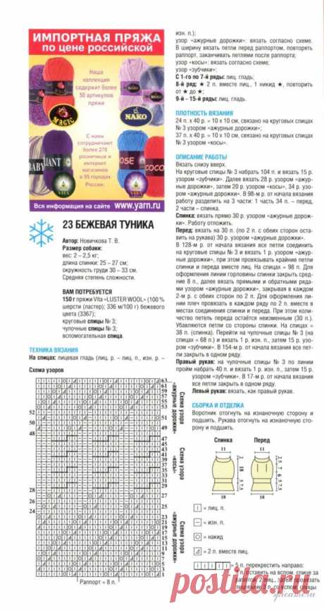 Вязаный свитер для собаки - Для животных