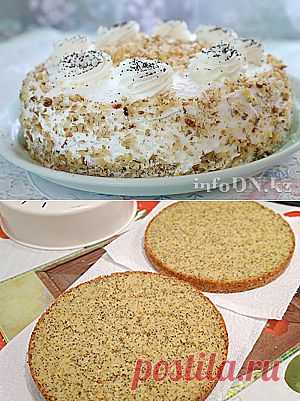 Маковый торт в мультиварке