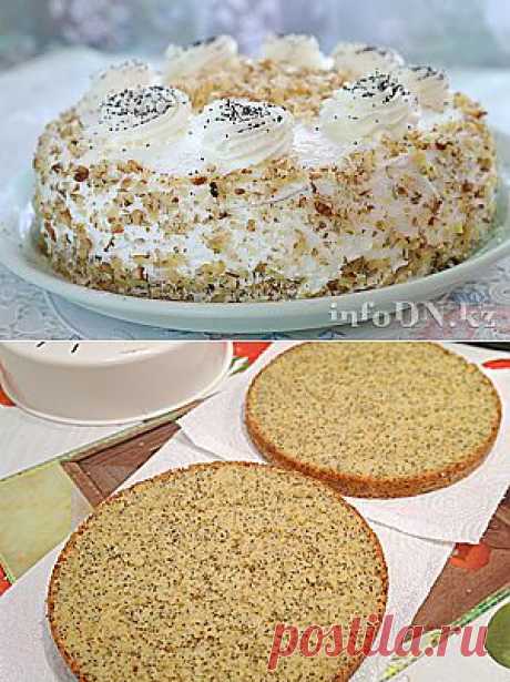 Маковый торт в мультиварке