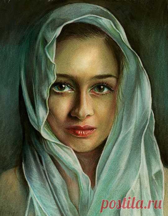 Автор Brian Scott. Цветной карандаш.