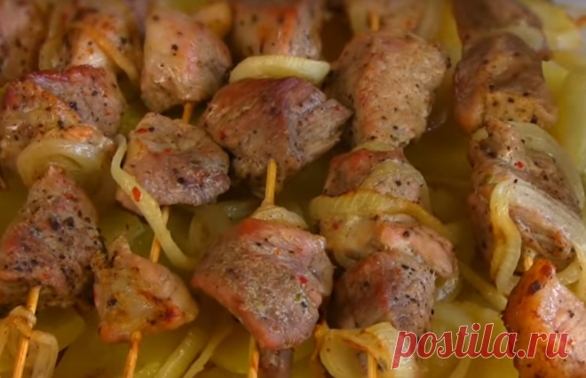 Шашлык с картошкой в духовке. | Рецепты от Светланы Сухоруковой | Яндекс Дзен