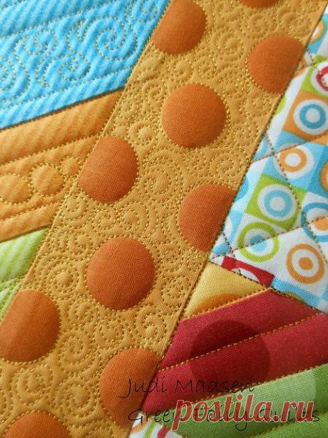 Лоскутное вокруг горошек | Лоскутное