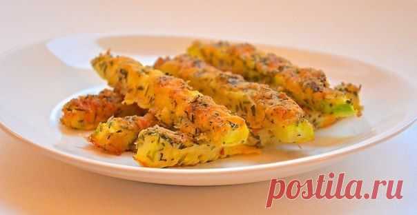Кабачки в сырной панировке