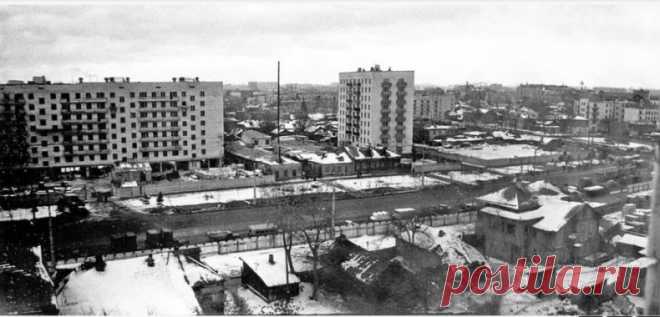 Панорама Преображенки с частично сохранившейся старой застройкой 1964 год