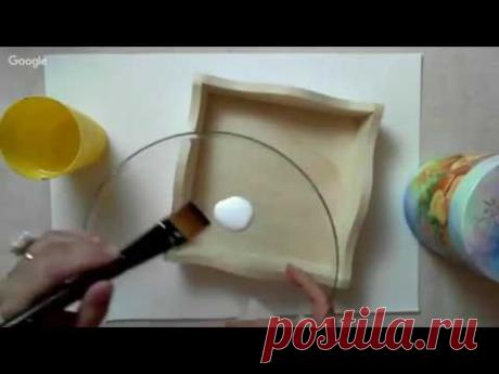 Т Кудрявцева Поднос с росписью