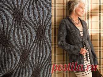 ЖАКЕТ В ТЕХНИКЕ БРИОШЬ (Вязание спицами) – Журнал Вдохновение Рукодельницы