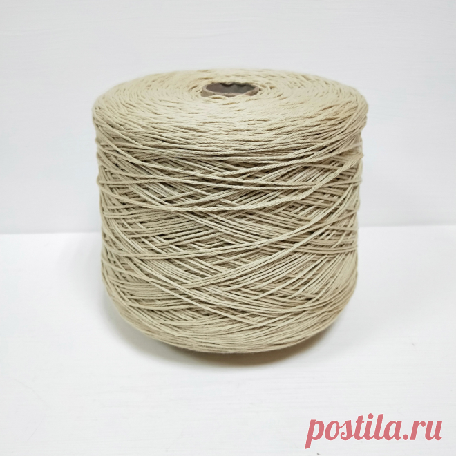 Emilcotoni, Cotone Gasato, Хлопок мерсеризованный 100%, Овсянка, 320 м в 100 г