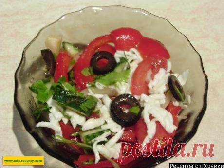 Шопский салат из помидоров и перца и огурцов рецепт с фото пошагово - 1000.menu