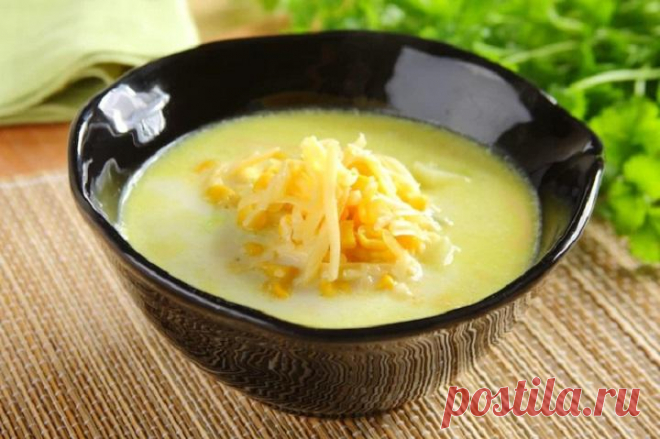 Кукурузный крем-суп из консервированной кукурузы – пошаговый рецепт с фото.
