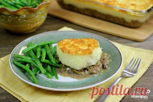 Картофельная запеканка с фаршем и грибами - пошаговый рецепт с фото на Повар.ру