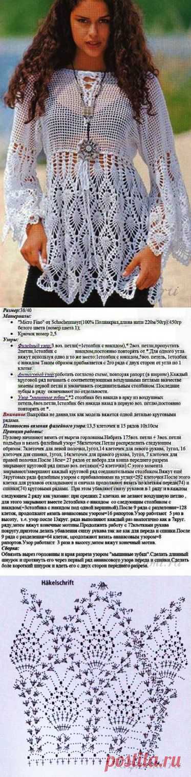 Туника крючком » Сайт "Ручками" - делаем вещи своими руками