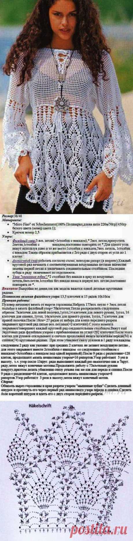 Туника крючком » Сайт &quot;Ручками&quot; - делаем вещи своими руками